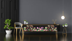 Koi & Lotus Rub on Transfer Furniture and Craft Decal