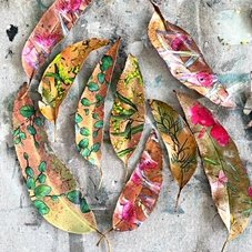 Creating Gum Leaf Wall Art - by Sarah Macaulay - Aussie Decor Transfers