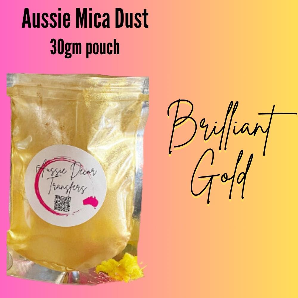 Brilliant Gold - Aussie Dust Mica Powder Cosmetic Grade