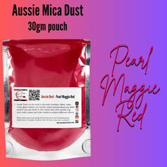 Pearl Maggie Red - Grado cosmético en polvo de mica en polvo australiano