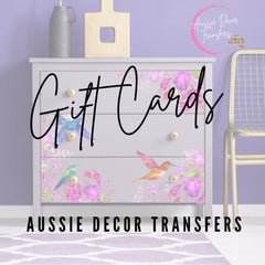 Aussie Decor Transfers-Geschenkkarte