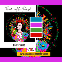 Frida and the Parrot - Not Your Average Poster Print