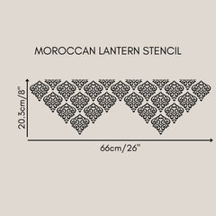 Marokkanischer Laternenrand – Extra große Möbelschablone