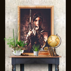 Steampunk Shhh! - Not Your Average Poster Print