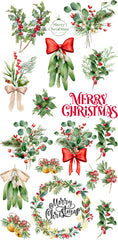 All Kinds of Christmas - Rub on Transfer Furniture and Craft Decal