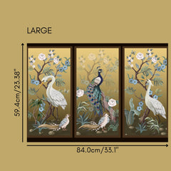 Peacock, Cranes & Pheasants - Not Your Average Poster Print