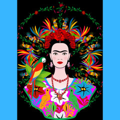 Frida y el loro: ¡no es una impresión de póster promedio!