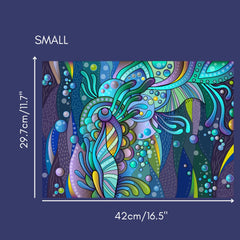 Abstract Aquatic Elements - Not Your Average Poster Print - AUS ONLY