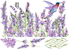 Lovely Lavender - Rub on Transfer Furniture and Craft Decal