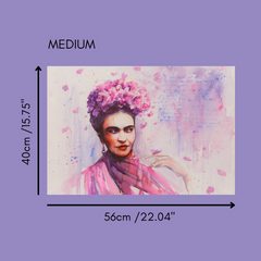 Papel de decoupage Frida en rosa Luxe