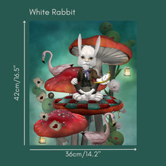 White Rabbit & The Tea Party Quality Decoupage Rice Paper