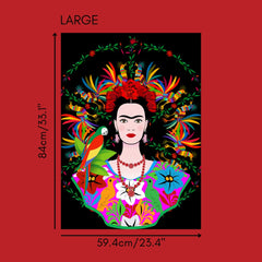Frida y el loro: ¡no es una impresión de póster promedio!