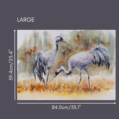 Desert Cranes Adhesive Peel & Stick Vinyl Print