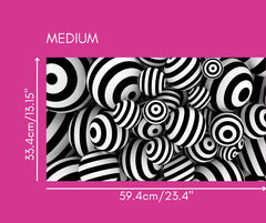 Zebra Billiards Adhesive Peel & Stick Vinyl Print