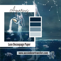 Aquarius Luxe Decoupage Paper