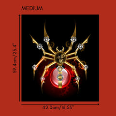 Araña con joyas rojas: ¡no es la impresión de póster promedio!