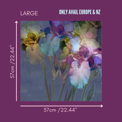 Stormy Iris Luxe Decoupage Paper