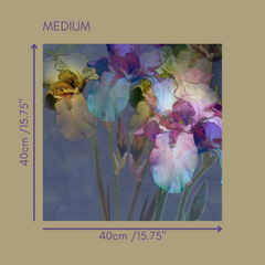 Stormy Iris Luxe Decoupage-Papier