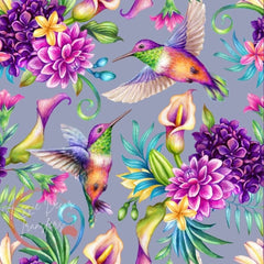 Papel de decoupage de lujo Danza de los colibríes