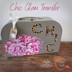 Chic Glam Rub on Transfer Muebles y calcomanías artesanales - SOLO AUS/NZ