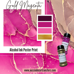 ALCOHOL INK POSTER PRINTS - AUSTRALIA ONLY