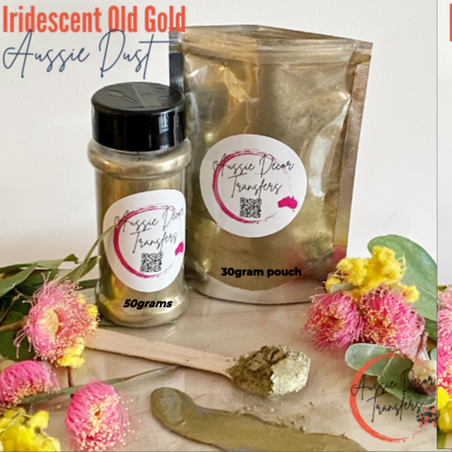 Iridescent Old Gold Aussie Dust Mica Powder
