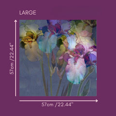 Stormy Iris Luxe Decoupage Paper