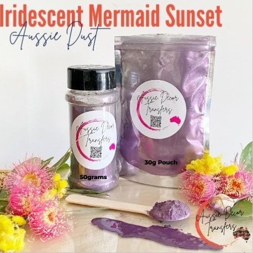 Iridescent Mermaid Sunset - Aussie Dust Mica Powder