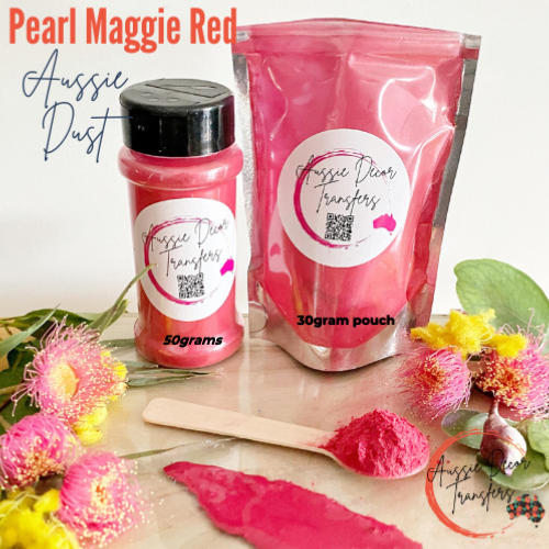 Pearl Maggie Red - Aussie Dust Mica Powder