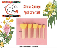 Stencil Sponge Applicator Set