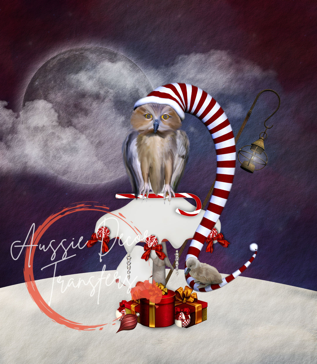 Christmas Hoot Luxe Decoupage Paper