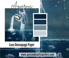 AQUARIUS Luxe Decoupage Paper - 40gsm - Aussie Decor Transfers