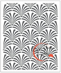 ART DECO ARCHES - EXTRA LARGE FURNITURE STENCIL - Aussie Decor Transfers