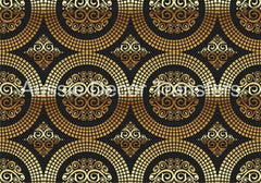 Aussie Decor Transfers Poster Print Art Deco Gold Circles - Not Your Average Poster Print! - AUS ONLY
