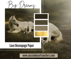 Big Dreams - Luxe Decoupage Paper 40gsm - Aussie Decor Transfers