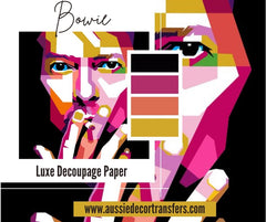 Bowie - Luxe Decoupage Paper - 40gsm - Aussie Decor Transfers