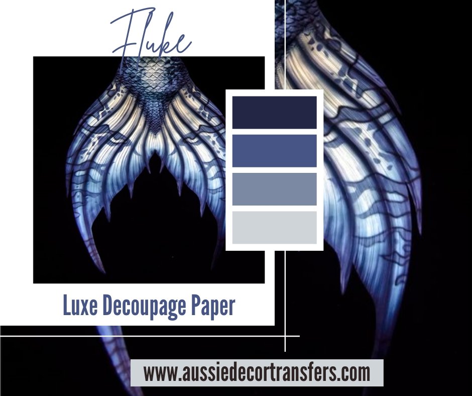 FLUKE Luxe Decoupage Paper 40gsm - Aussie Decor Transfers