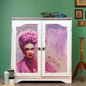 Frida in Pink - Luxe Decoupage Paper - 40gsm - Aussie Decor Transfers