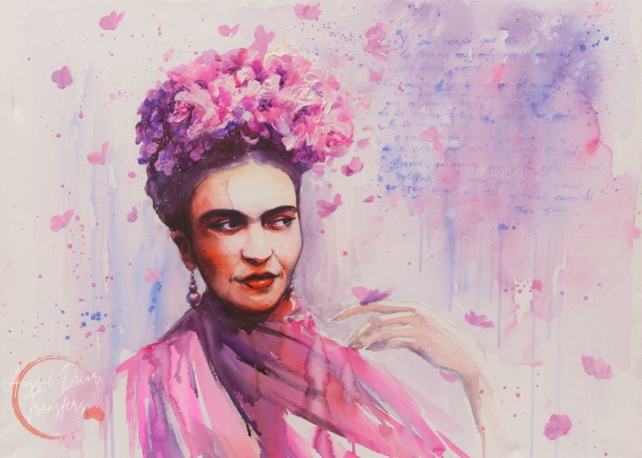 Frida in Pink - Luxe Decoupage Paper - 40gsm - Aussie Decor Transfers