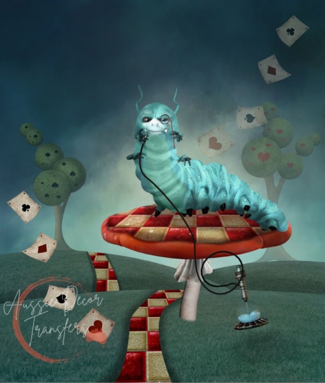 Hooka'd Caterpillar - Luxe Decoupage Paper - 40gsm - Aussie Decor Transfers