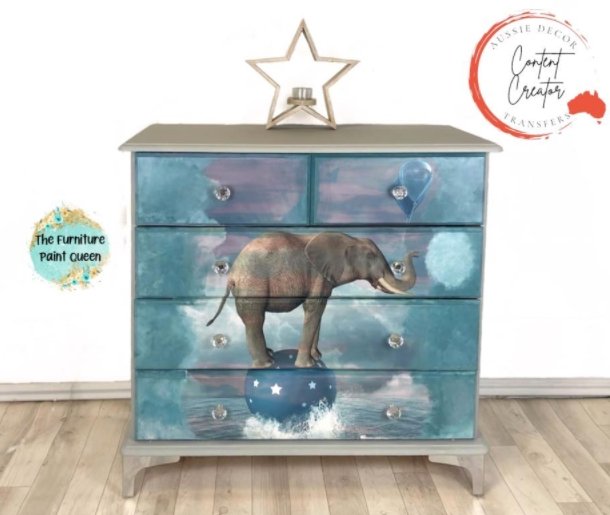 Aussie Decor Transfers Poster Print Light As an Elephant - Not Your Average Poster Print!