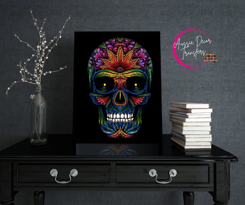 Mandala Skull - Poster Print - Aussie Decor Transfers