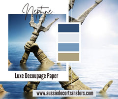 NEPTUNE Luxe Decoupage Paper 40gsm - Aussie Decor Transfers
