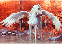 Aussie Decor Transfers Poster Print Pegasus in Autumn- Not Your Average Poster Print! - AUS Only