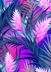 Aussie Decor Transfers Poster Print Pink Heliconias - Not Your Average Poster Print! - AUS Only