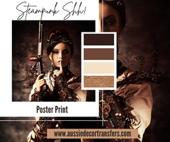 Steampunk Shhh! - Poster Print - Aussie Decor Transfers