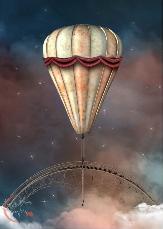Steampunk Solo Flight - Luxe Decoupage Paper 40gsm - Aussie Decor Transfers