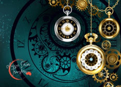 Aussie Decor Transfers Poster Print Steampunk Watches - Not Your Average Poster Print!