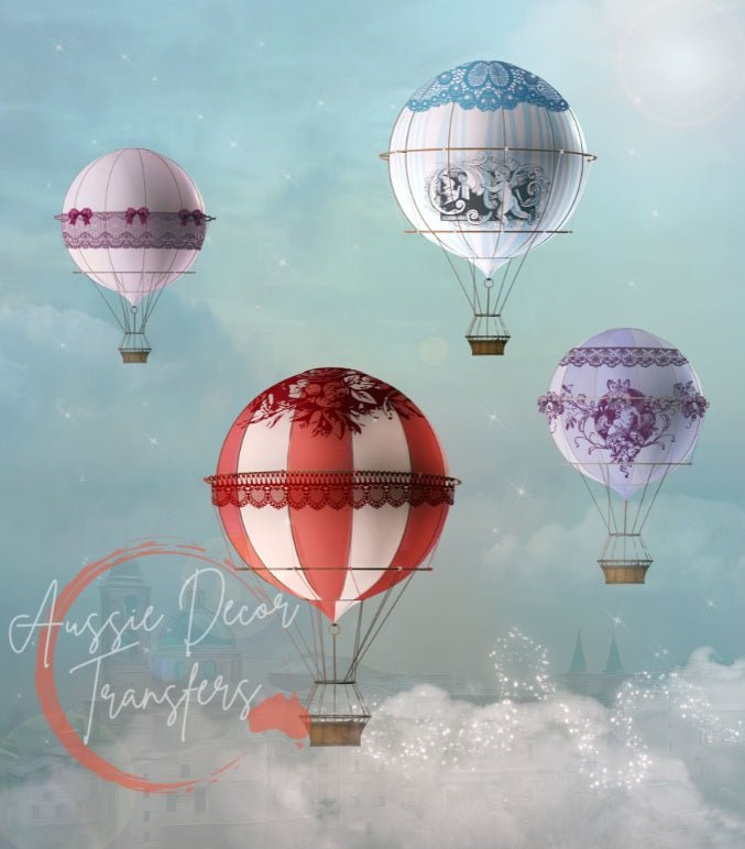 Up! Up! and Away! - Luxe Decoupage Paper 40gsm - Aussie Decor Transfers